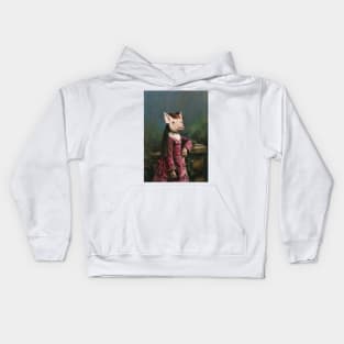 Victorian Piglet Girl Kids Hoodie